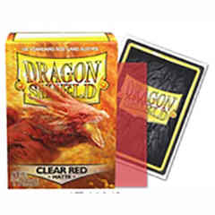 Dragon Shield Box of 100 in Matte Clear Red